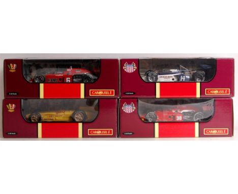Four boxed Carousel 1, 1/18th scale Indianapolis and USAC vehicles, all boxed as issued to include; No.4824 McLaren M16, No.5