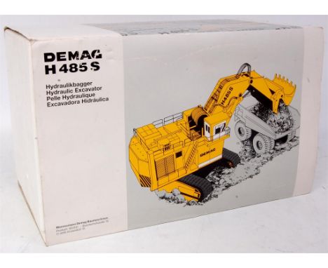 NZG No.357 1/50th DEMAG H485 S tractor shovel, finished in white, in the original polystyrene packed box, rare (VG-NM-BVG)