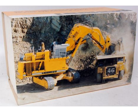 Conrad No.2811 1/50th scale diecast model of a Liebherr R996 Haydraulic Excavator, finished in white, in the original polysty