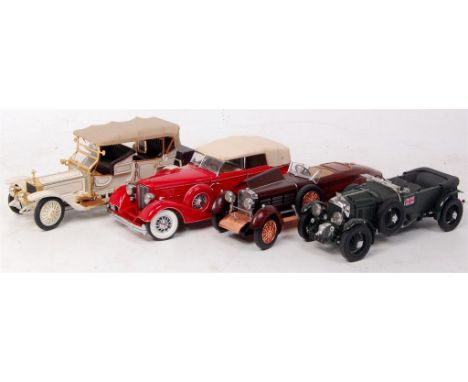 Franklin Mint, 1/24th scale diecast group, 1 boxed and 1 part boxed, all examples have small parts missing, examples include 