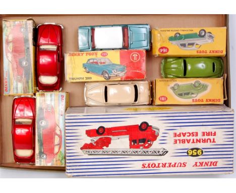 Dinky Toys, playworn boxed diecast group, all boxes are a/f with either end flaps missing or repairs, examples include; No.18