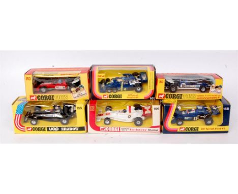 Corgi Toys, Formula 1 and racing boxed diecast group to include; No.150 Surtees TS9 (M,BVG), No.153 Team Surtees TS9B (M,BVG)