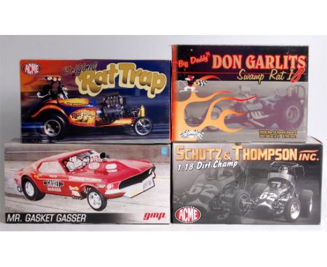 ACME and GMP, 1/18th scale racing group to include; ACME Schutz and Thompson Dirt Champ (VG,BVG), ACME Company, Original Rat 