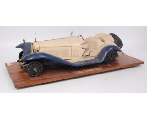 A part complete 1/8th scale Pocher Torino 'Alfa Romeo Spider Touring Gran Sport 1932' racing car, model is part finished and 