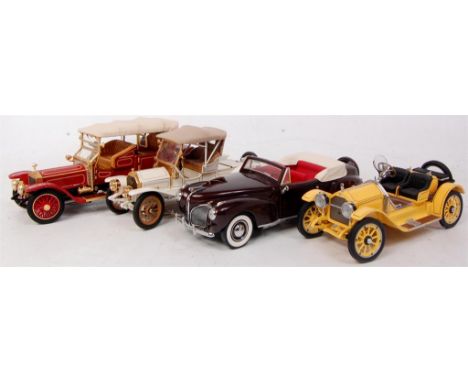 Franklin Mint 1/24th scale diecast vehicle group, 4 polystyrene packed examples , 1 with cardboard outer, models to include 1