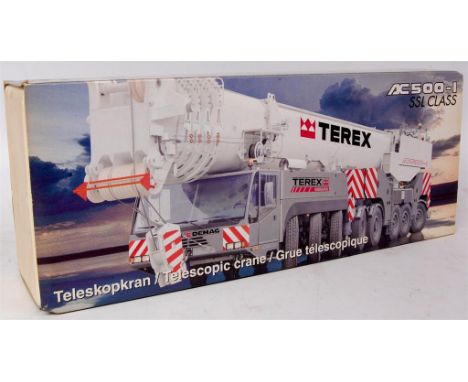 Conrad No.2098/0 1/50th scale diecast model of a Terex AC 500-1/2 Telescopic Crane, in factory colours, and in the original p