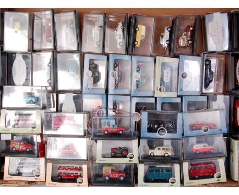 65 plastic cased as issued, 00 gauge 1/76th scale diecast vehicles by Oxford Diecast, mixed subjects to include; Chipperfield