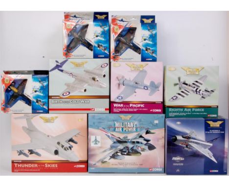 Corgi Aviation Archive, mixed scale boxed diecast group, various series included and types of aircraft, some examples appear 
