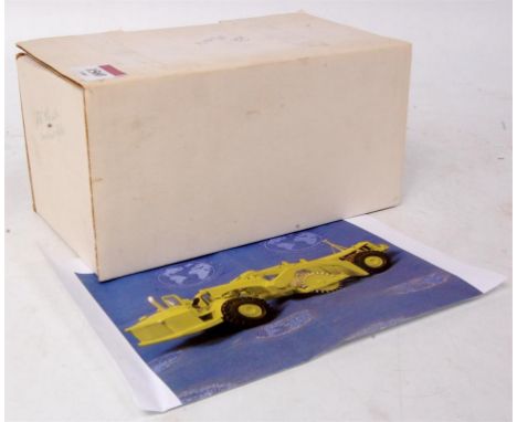 Roger Renault Models un-made kit, rare example of a CAT 666 Tractor and scraper, as issued, very rarely issued as kits