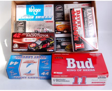 Action Racing Collectables, 1/24th scale Nascar diecast vehicle group, 10 boxed examples to include; limited edition Darrell 