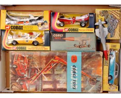 Corgi Toys, boxed diecast group to include; No.1127 Simon Snorkel fire engine (P-F,BF); No.350 Thunderbird guided missile and