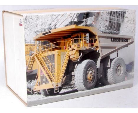 Conrad No.2727/0 1/50th scale diecast model of a Liebherr T282 B Mining Truck, finished in white, in the original polystyrene