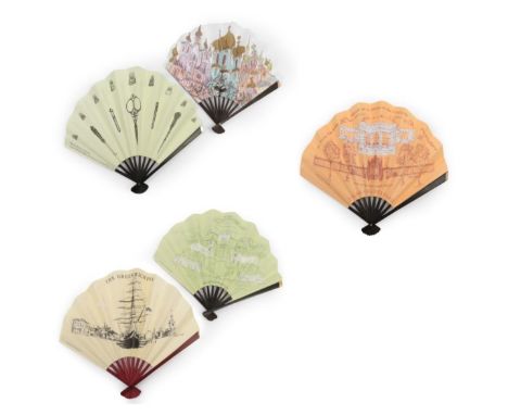 Commemorative Fans from the 20th Century, comprising: the Exhibition ''Imperial Fans from The Hermitage'' at the Fan Museum, 
