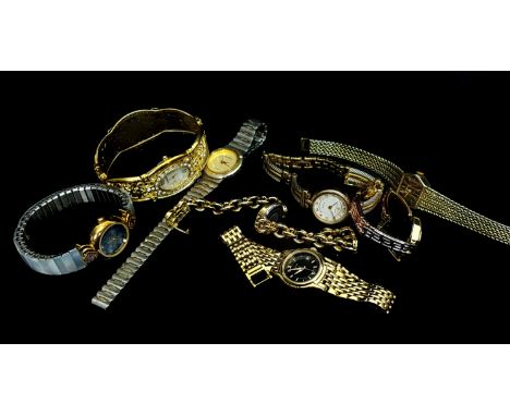 Eight ladies fashion wristwatches, including Rotary; Seconda; Dutchessa; and others (8)