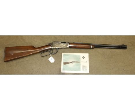 An Erma EG294 .22 blank firing rifle.