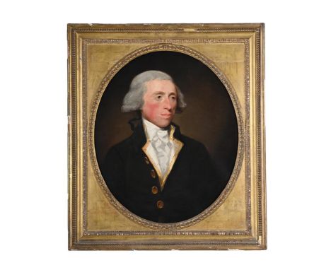 GILBERT STUART (AMERICAN 1755 -1828)  PORTRAIT OF WILLIAM GEORGE DIGGES LA TOUCHE Oil on canvas, oval 76 x 63.5cm (29¾ x 25 i