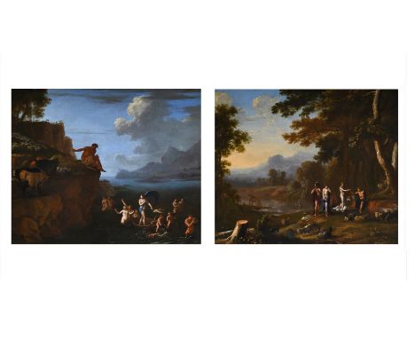 ‡ HERMAN VAN SWANEVELT (DUTCH 1603- 1655)  POLYPHEMUS AND GALATEA; THE JUDGMENT OF PARIS Oil on canvas, a pair The former sig