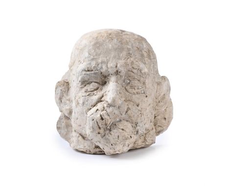 LOUIS VALTAT (FRENCH 1869-1952)  TÊTE DE CEZANNE Plaster Height: 29cm (11¼ in.)Executed circa 1910.   Condition Report:  Ther