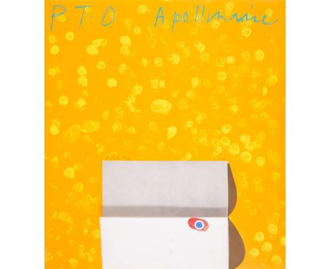 RICHARD SMITH (BRITISH 1931-2016)   P.T.O. APOLLINAIREScreenprint in colours with collage, 1968 Signed in pencil, numbered fr