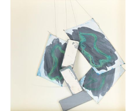λ RICHARD SMITH (BRITISH 1931-2016)   UNTITLED MAQUETTE 47 Mixed media with acrylic and pastel on paper and foam core suspend