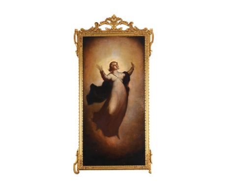 WILLIAM RIMMER (AMERICAN 1816-1879)  MADONNA Oil on canvas Signed (lower left) 152.5 x 73.5cm (60 x 28¾ in.) Painted circa 18