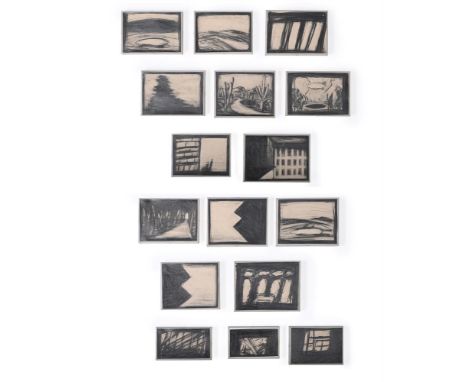 ROBERT WILSON (AMERICAN B. 1941) 16 DRAWINGS: DEATH DESTRUCTION AND DETROIT Pencil  The largest 15.5 x 20cm (6 x 7¾ in.) (16)