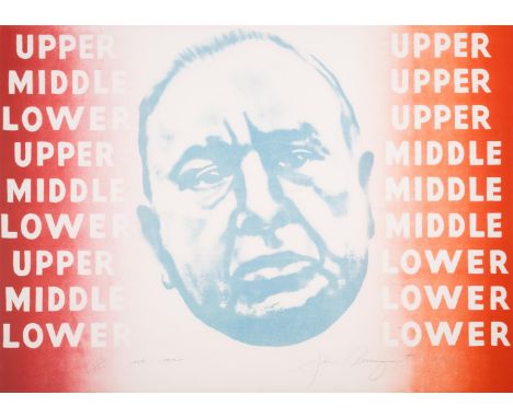 JAMES ROSENQUIST (AMERICAN 1933-2017)  SEE-SAW, CLASS-SYSTEMS (GLENN 22) Lithograph printed in colours, 1968 Signed, dated an