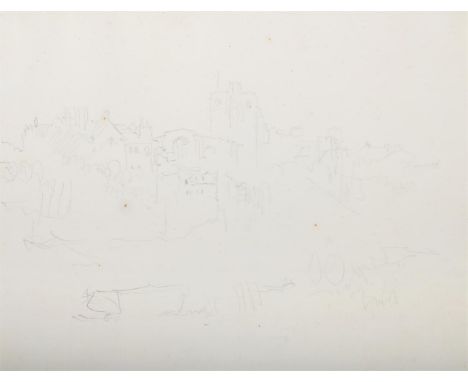 JOSEPH MALLORD WILLIAM TURNER (BRITISH 1775 - 1851) VIEW OF MAIDSTONE, KENT Pencil 22 x 27cm (8½ x 10½ in.)  Drawn circa 1845
