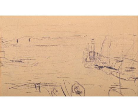 PIERRE BONNARD (FRENCH 1867-1947)  PAYSAGE Crayon and pencil 10 x 16.5cm (3¾ x 6¼ in.)Drawn in 1923.Provenance: Michel Terras