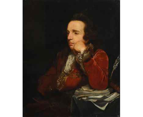 AFTER SIR JOSHUA REYNOLDS PORTRAIT OF GEORGE COLMAN (1732 - 1794) Oil on canvas 77 x 64cm (30¼ x 25 in.) UnframedProvenance: 
