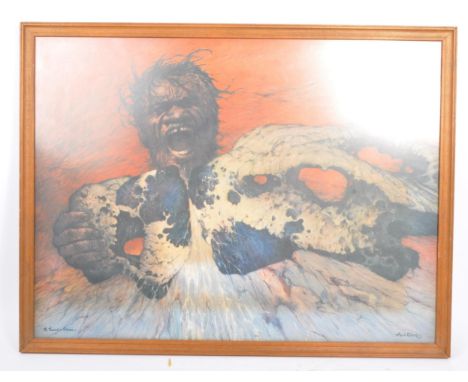 Ainslie Roberts (Australia, 1911 - 1993) - A vintage 20th century print on paper by Australian artist&nbsp;Ainslie Roberts. T