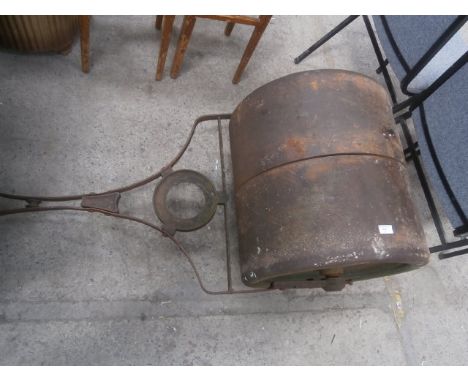 vintage cast iron garden roller