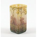 kleine Paysage de verre-Vase, Daum, um 1900