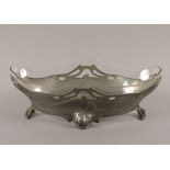 Jugendstil-Jardinière, Zinn, Osiris, um 1900
