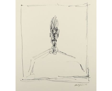 Giacometti, Alberto, nach, "Figur", Serigrafie, ca. 45 x 38, drucksigniert, R. 