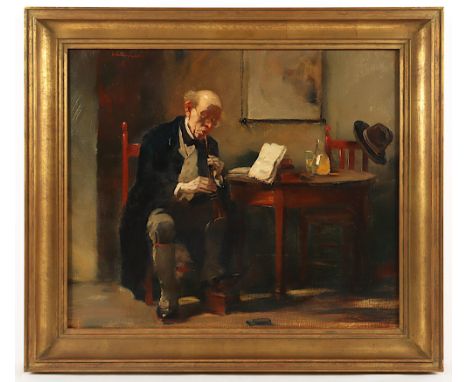 Küppers, Leo (1884-1946), "Klarinettist", Öl/Lwd., 46 x 54, oben links signiert, R. 