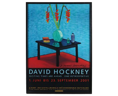 Hockney, David, Plakat, Farboffset, 83 x 59, 2001, handsigniert, R. 