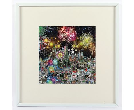Fazzino, Charles, "o.T", Offsetdruck, 30 x 30, handsigniert, Edition der Galerie Mensing, R.  