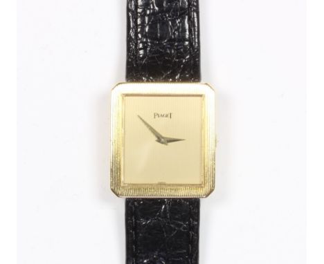 Armbanduhr, 750/ooo Gelbgold, Marke: Piaget, Modell: Protocole, Ref. 9154, 293175, Handaufzug, läuft an, Gebrauchsspuren, 26 