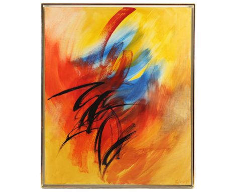 Riese, "o.T.", Acryl/Lwd., 110 x 90, unten rechts signiert und datiert 1992, R. 