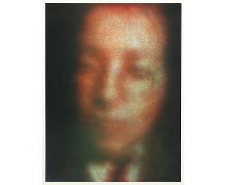 Richter, Gerhard, "Heiner Friedrich (nach einem Foto von Brigid Polk)", Farboffset, 40 x 30,5, verso nummeriert 190/250, gest