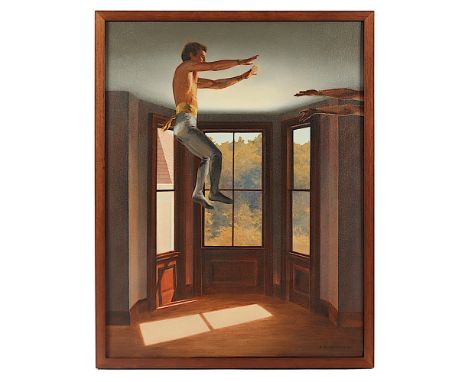 Soppelsa, George (*1939), "The sundial", Acryl/Lwd., 66 x 50, unten rechts signiert und datiert '89, R. 