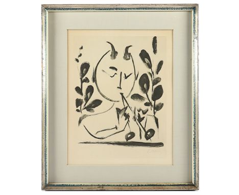 Picasso, Pablo, nach, "Faune aux branchages", Offset-Lithografie, 41 x 30, R. 