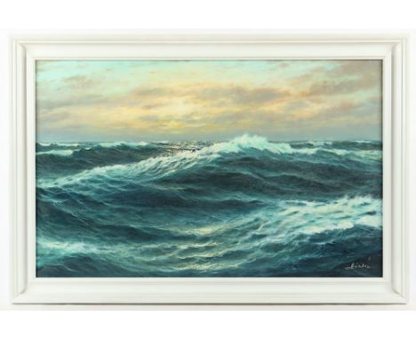 Dirks, Karl (*1913), "Wogendes Meer", Öl/Lwd., 50 x 80, unten rechts signiert, R.  