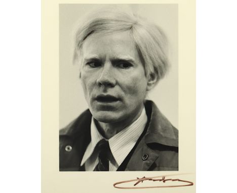 Krüger, Peter (*1948), "Andy Warhol", um 1980. Überarbeiteter Bromsilbergelatineabzug, eines von 20 Exemplaren, 32 x 22cm (Pa