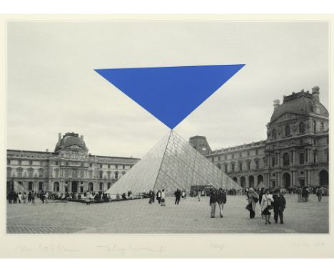 Löbbert, Dirk und Maik, "Louvre in Paris", Siebdruck, 30 x 44,5, nummeriert 1/10 AP, handsigniert, 2002, R. 