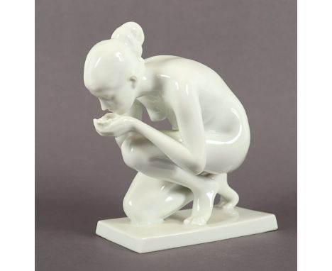 Figur "Trinkende", H 15, Modellnr. 752, Entwurf Ernst Werner von 1924, Rosenthal, 1937 