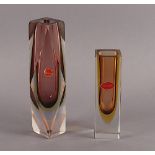 zwei Vasen, Glas, Murano