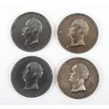 vier Medaillen Rettung aus Gefahr, Wilhelm III. von Preußen, Silber