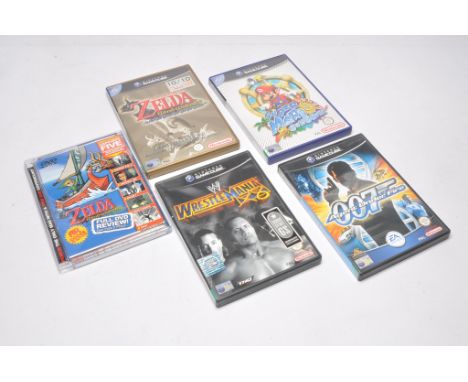 Nintendo Gamecube Video Games comprising Mortal Kombat Deadly Alliance (complete), Metroid Prime (complete), Mario Party 4 (c